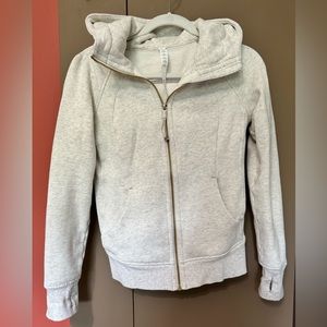 Lululemon scuba full zip. Off white/oatmeal color.
